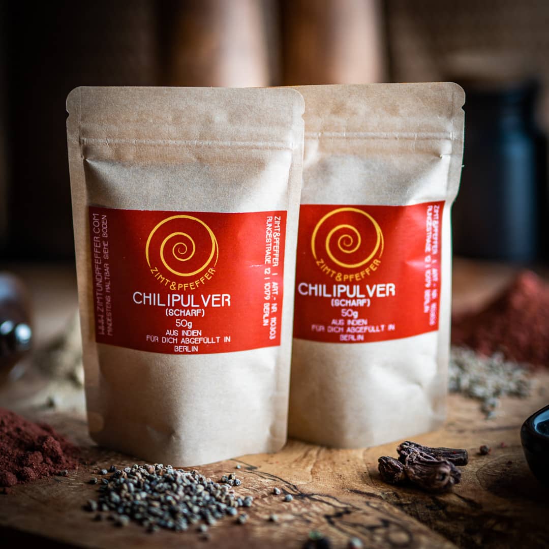 Chili Pulver kaufen | Feinste Gewürze | bei Zimt&amp;Pfeffer